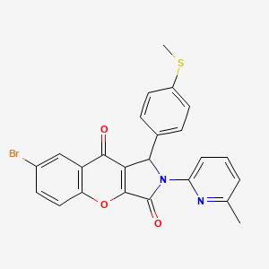 7-Bromo-2-(6-methylpyridin-2-yl)-1-[4-(methylsulfanyl)phenyl]-1,2-dihydrochromeno[2,3-c]pyrrole-3,9-dione