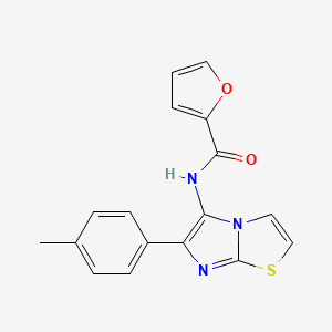 N-[6-(4-methylphenyl)imidazo[2,1-b][1,3]thiazol-5-yl]furan-2-carboxamide