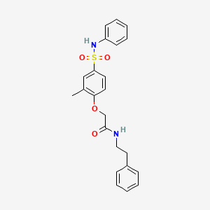 2-[2-methyl-4-(phenylsulfamoyl)phenoxy]-N-(2-phenylethyl)acetamide