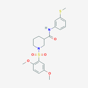 1-[(2,5-dimethoxyphenyl)sulfonyl]-N-[3-(methylsulfanyl)phenyl]piperidine-3-carboxamide