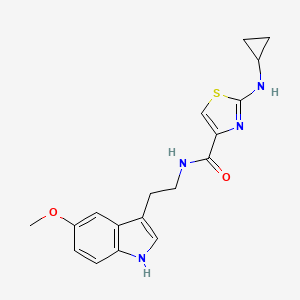 2-(cyclopropylamino)-N-[2-(5-methoxy-1H-indol-3-yl)ethyl]-1,3-thiazole-4-carboxamide