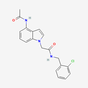 2-[4-(acetylamino)-1H-indol-1-yl]-N-(2-chlorobenzyl)acetamide