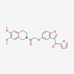 1-(6,7-dimethoxy-3,4-dihydroisoquinolin-2(1H)-yl)-2-{[3-(furan-2-ylcarbonyl)-1-benzofuran-5-yl]oxy}ethanone