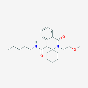 2'-(2-methoxyethyl)-1'-oxo-N-pentyl-1',4'-dihydro-2'H-spiro[cyclohexane-1,3'-isoquinoline]-4'-carboxamide