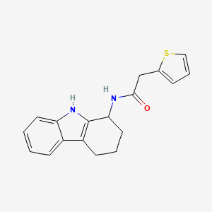 N-(2,3,4,9-tetrahydro-1H-carbazol-1-yl)-2-(thiophen-2-yl)acetamide