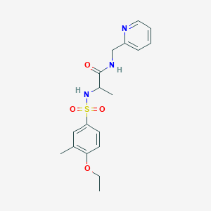 2-(4-Ethoxy-3-methylbenzenesulfonamido)-N-[(pyridin-2-YL)methyl]propanamide