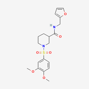 1-[(3,4-dimethoxyphenyl)sulfonyl]-N-(furan-2-ylmethyl)piperidine-3-carboxamide