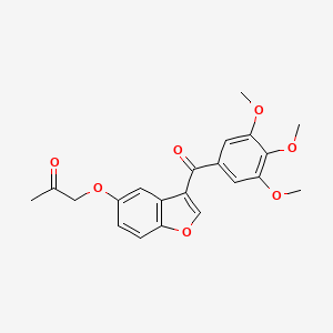 1-({3-[(3,4,5-Trimethoxyphenyl)carbonyl]-1-benzofuran-5-yl}oxy)propan-2-one