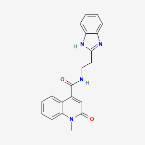 N-[2-(1H-1,3-benzimidazol-2-yl)ethyl]-1-methyl-2-oxo-1,2-dihydro-4-quinolinecarboxamide