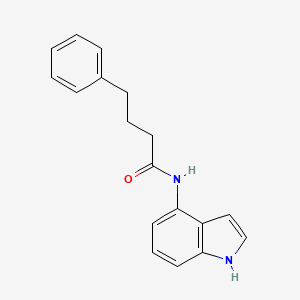 molecular formula C18H18N2O B11126728 N-(1H-indol-4-yl)-4-phenylbutanamide 