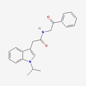 2-(1-isopropyl-1H-indol-3-yl)-N-(2-oxo-2-phenylethyl)acetamide