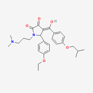 1-[3-(dimethylamino)propyl]-5-(4-ethoxyphenyl)-3-hydroxy-4-{[4-(2-methylpropoxy)phenyl]carbonyl}-1,5-dihydro-2H-pyrrol-2-one