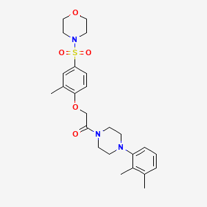 1-[4-(2,3-Dimethylphenyl)piperazin-1-yl]-2-[2-methyl-4-(morpholin-4-ylsulfonyl)phenoxy]ethanone