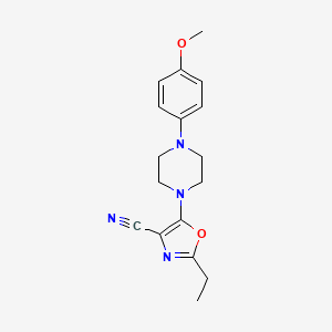 2-Ethyl-5-[4-(4-methoxyphenyl)piperazin-1-yl]-1,3-oxazole-4-carbonitrile