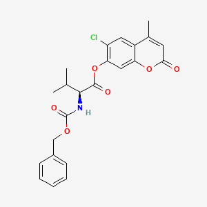 6-chloro-4-methyl-2-oxo-2H-chromen-7-yl 2-{[(benzyloxy)carbonyl]amino}-3-methylbutanoate