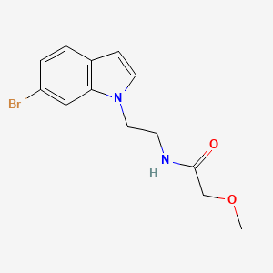 N-[2-(6-bromo-1H-indol-1-yl)ethyl]-2-methoxyacetamide