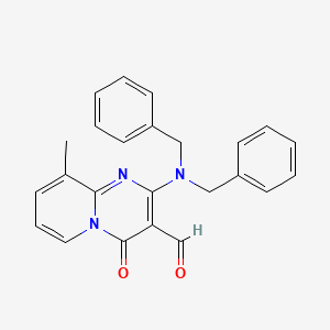 molecular formula C24H21N3O2 B11126857 2-(dibenzylamino)-9-methyl-4-oxo-4H-pyrido[1,2-a]pyrimidine-3-carbaldehyde 