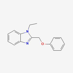 molecular formula C16H16N2O B11126936 1-Ethyl-2-phenoxymethyl-1H-benzoimidazole 