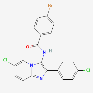 4-bromo-N-[6-chloro-2-(4-chlorophenyl)imidazo[1,2-a]pyridin-3-yl]benzamide