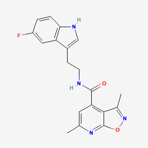 N-[2-(5-fluoro-1H-indol-3-yl)ethyl]-3,6-dimethylisoxazolo[5,4-b]pyridine-4-carboxamide