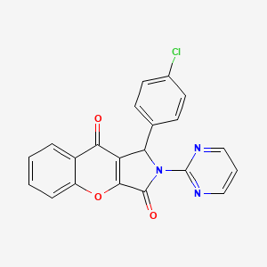 1-(4-Chlorophenyl)-2-(pyrimidin-2-yl)-1,2-dihydrochromeno[2,3-c]pyrrole-3,9-dione