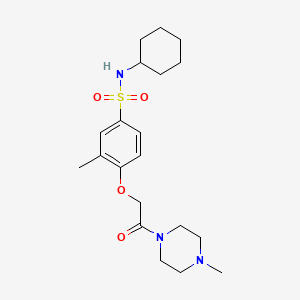 N-cyclohexyl-3-methyl-4-[2-(4-methylpiperazin-1-yl)-2-oxoethoxy]benzenesulfonamide