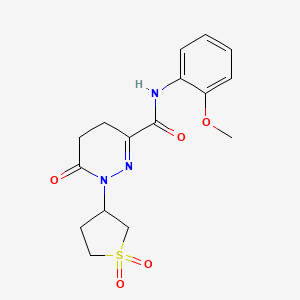 1-(1,1-dioxidotetrahydrothiophen-3-yl)-N-(2-methoxyphenyl)-6-oxo-1,4,5,6-tetrahydropyridazine-3-carboxamide