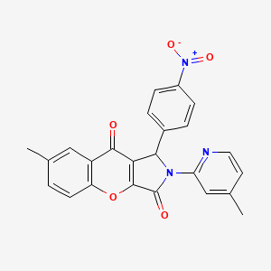 7-Methyl-2-(4-methylpyridin-2-yl)-1-(4-nitrophenyl)-1,2-dihydrochromeno[2,3-c]pyrrole-3,9-dione