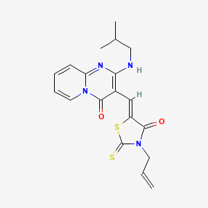 molecular formula C19H20N4O2S2 B11127160 3-allyl-5-{(Z)-1-[2-(isobutylamino)-4-oxo-4H-pyrido[1,2-a]pyrimidin-3-yl]methylidene}-2-thioxo-1,3-thiazolan-4-one 