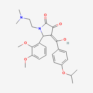 5-(2,3-dimethoxyphenyl)-1-[2-(dimethylamino)ethyl]-3-hydroxy-4-{[4-(propan-2-yloxy)phenyl]carbonyl}-1,5-dihydro-2H-pyrrol-2-one