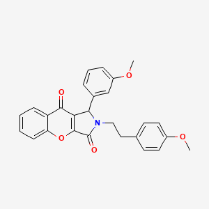 1-(3-Methoxyphenyl)-2-[2-(4-methoxyphenyl)ethyl]-1,2-dihydrochromeno[2,3-c]pyrrole-3,9-dione