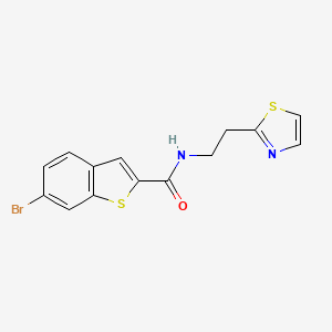 6-bromo-N-[2-(1,3-thiazol-2-yl)ethyl]-1-benzothiophene-2-carboxamide