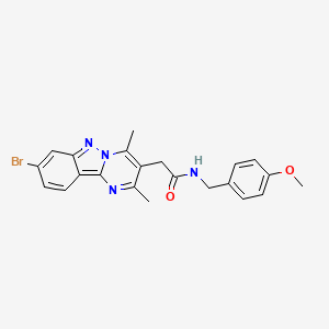 2-(8-bromo-2,4-dimethylpyrimido[1,2-b]indazol-3-yl)-N-(4-methoxybenzyl)acetamide