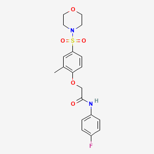 N-(4-Fluoro-phenyl)-2-[2-methyl-4-(morpholine-4-sulfonyl)-phenoxy]-acetamide