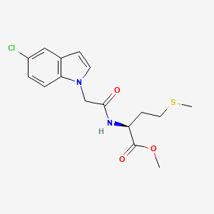 molecular formula C16H19ClN2O3S B11127480 methyl N-[(5-chloro-1H-indol-1-yl)acetyl]-L-methioninate 