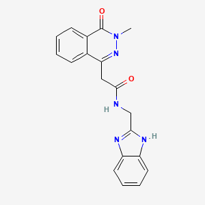 N-(1H-1,3-benzimidazol-2-ylmethyl)-2-(3-methyl-4-oxo-3,4-dihydro-1-phthalazinyl)acetamide