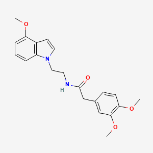 2-(3,4-dimethoxyphenyl)-N-[2-(4-methoxy-1H-indol-1-yl)ethyl]acetamide