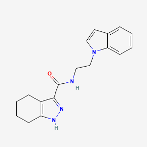 N-[2-(1H-indol-1-yl)ethyl]-4,5,6,7-tetrahydro-1H-indazole-3-carboxamide