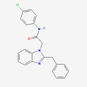 2-(2-benzyl-1H-1,3-benzimidazol-1-yl)-N-(4-chlorophenyl)acetamide