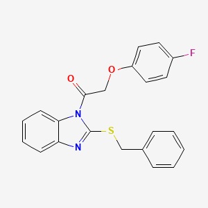 1-[2-(benzylsulfanyl)-1H-benzimidazol-1-yl]-2-(4-fluorophenoxy)ethanone