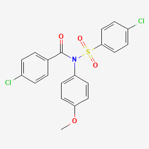 4-chloro-N-[(4-chlorophenyl)sulfonyl]-N-(4-methoxyphenyl)benzamide