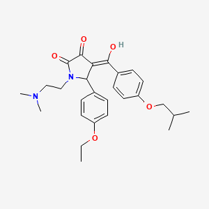 1-[2-(dimethylamino)ethyl]-5-(4-ethoxyphenyl)-3-hydroxy-4-{[4-(2-methylpropoxy)phenyl]carbonyl}-1,5-dihydro-2H-pyrrol-2-one