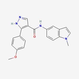 3-(4-methoxyphenyl)-N-(1-methyl-1H-indol-5-yl)-1H-pyrazole-4-carboxamide