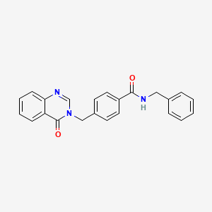 N-benzyl-4-[(4-oxoquinazolin-3(4H)-yl)methyl]benzamide