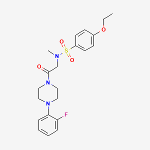 4-ethoxy-N-{2-[4-(2-fluorophenyl)piperazin-1-yl]-2-oxoethyl}-N-methylbenzenesulfonamide