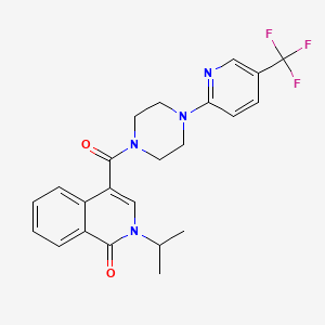 2-isopropyl-4-({4-[5-(trifluoromethyl)-2-pyridyl]piperazino}carbonyl)-1(2H)-isoquinolinone