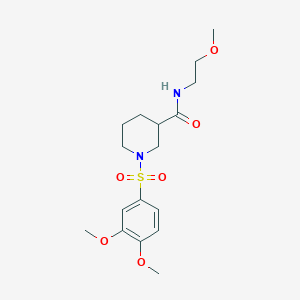 1-(3,4-Dimethoxybenzenesulfonyl)-N-(2-methoxyethyl)piperidine-3-carboxamide