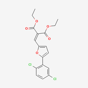 Diethyl {[5-(2,5-dichlorophenyl)furan-2-yl]methylidene}propanedioate