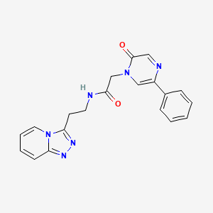 2-[2-oxo-5-phenyl-1(2H)-pyrazinyl]-N-(2-[1,2,4]triazolo[4,3-a]pyridin-3-ylethyl)acetamide