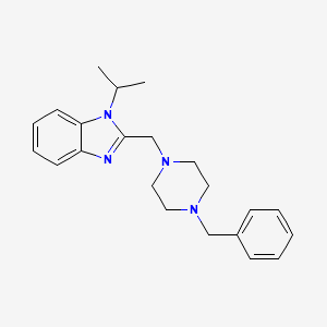 2-[(4-Benzylpiperazin-1-yl)methyl]-1-propan-2-ylbenzimidazole